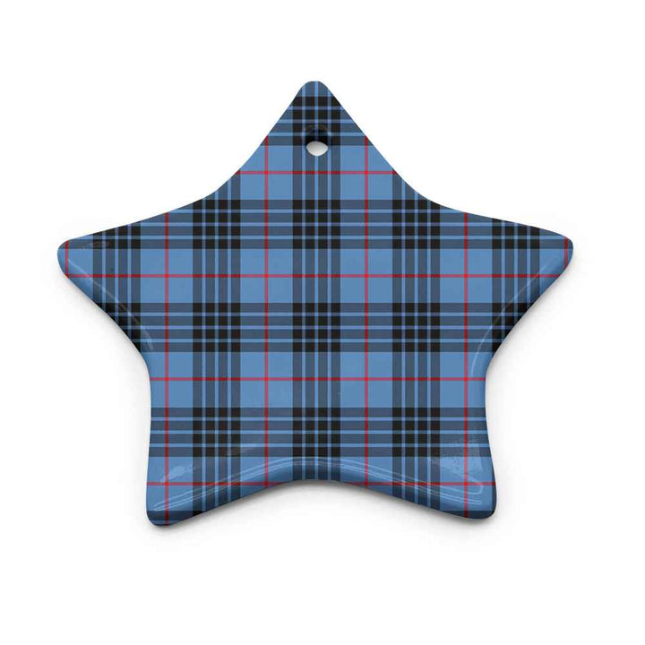 Scottish MacKay Blue Clan Tartan Ceramic Ornament Star Shape Tartan Plaid