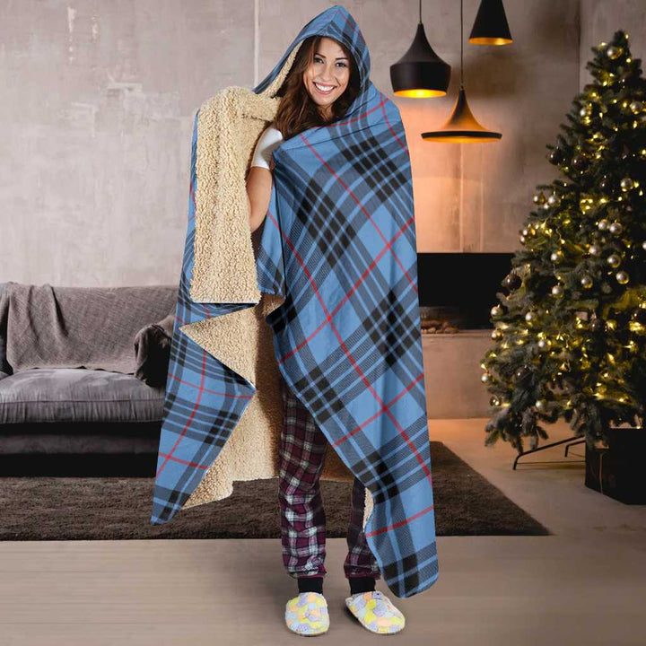 Scottish MacKay Blue Clan Tartan Hooded Blanket Tartan Plaid 6
