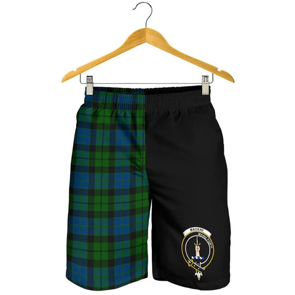 Scottish MacKay Clan Crest Tartan Half of Me Men's Shorts