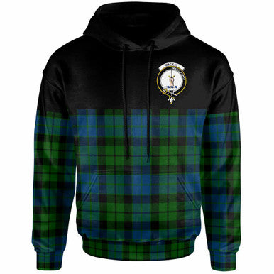 Scottish MacKay Clan Crest Tartan Hoodie - Horizontal Style Front Side Tartan Plaid