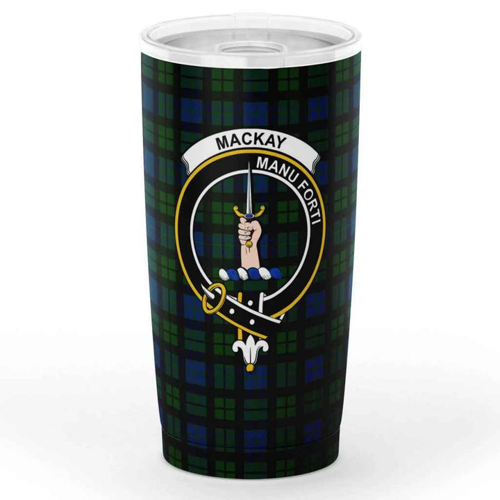 Scottish MacKay Clan Crest Tartan Insulated Tumbler Tartan Plaid 1