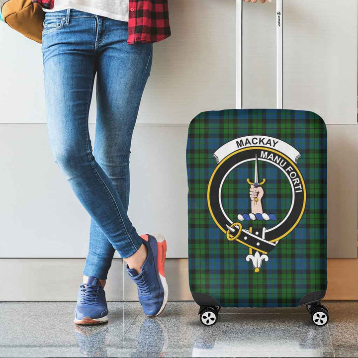 Scottish MacKay Clan Crest Tartan Luggage Cover Tartan Plaid 2