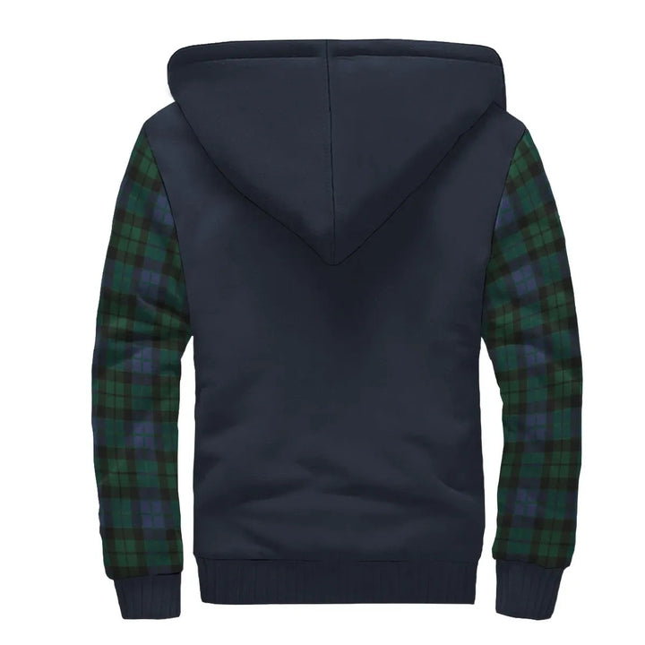 Scottish MacKay Clan Crest Tartan Plaid Sleeve Sherpa Hoodie