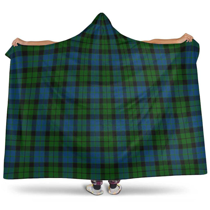 Scottish MacKay Modern Clan Tartan Hooded Blanket Tartan Plaid 1