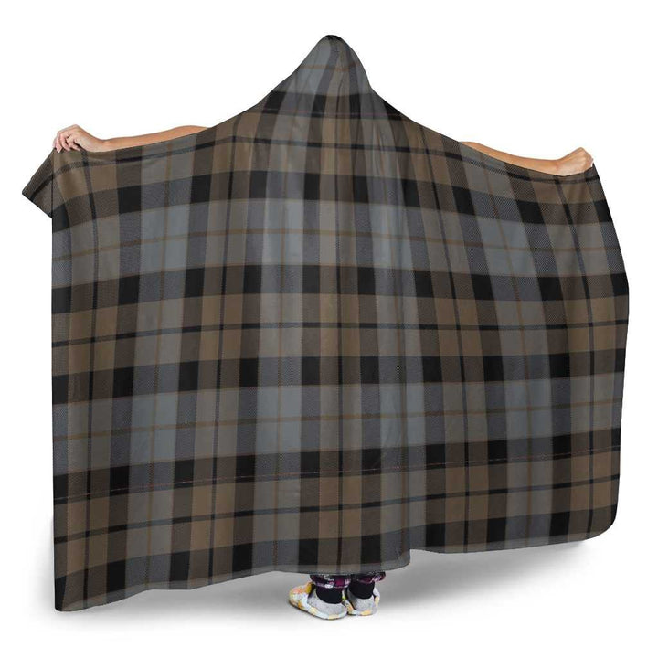 Scottish MacKay Weathered Clan Tartan Hooded Blanket Tartan Plaid 2