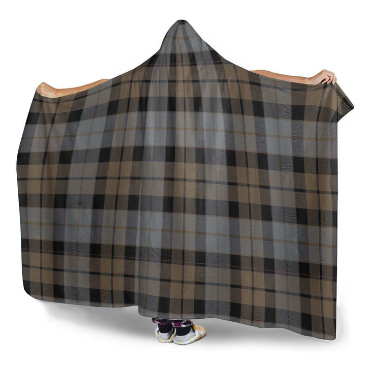 Scottish MacKay Weathered Clan Tartan Hooded Blanket Tartan Plaid 3