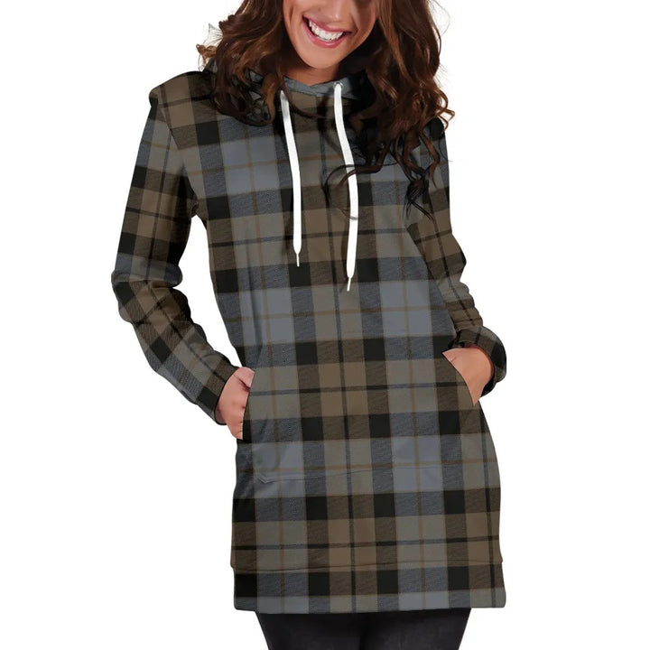 Scottish MacKay Weathered Clan Tartan Hoodie Dress