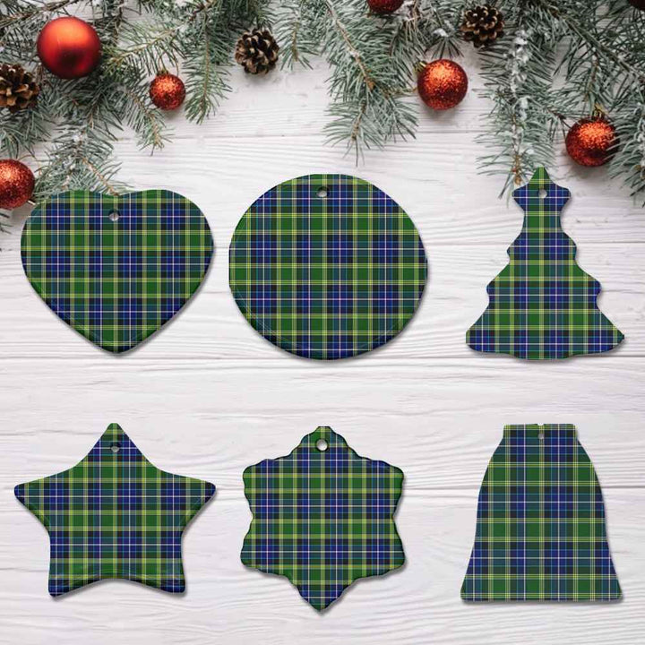 Scottish MacKellar Clan Tartan Ceramic Ornament All Tartan Plaid