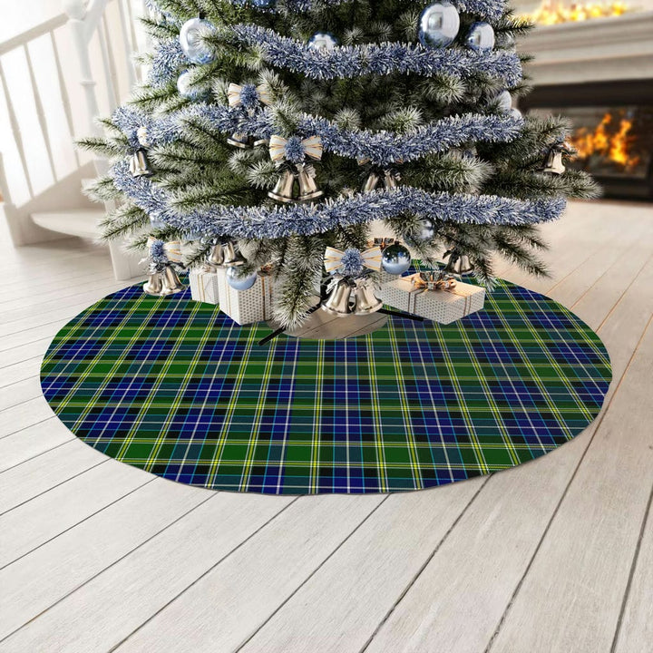 Scottish MacKellar Clan Tartan Christmas Tree Skirt No Tassels 3 Tartan Plaid