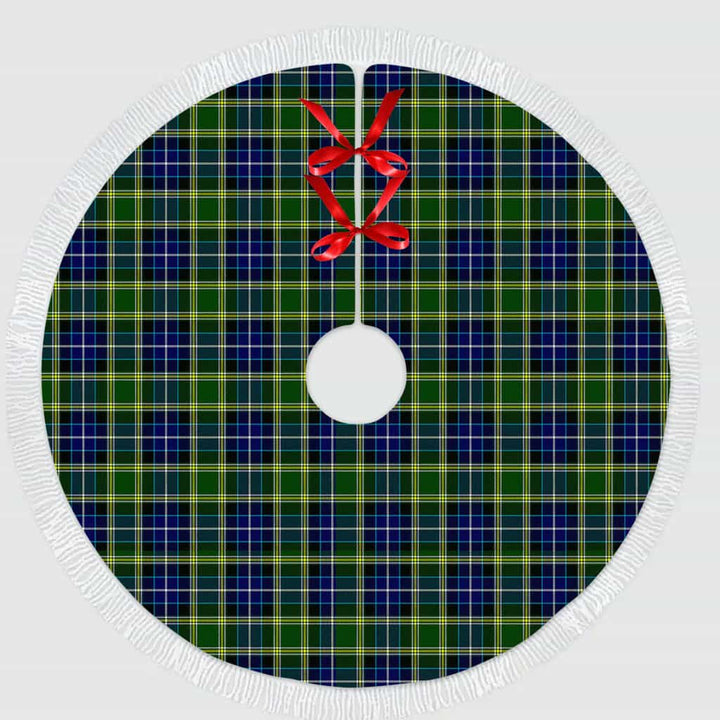 Scottish MacKellar Clan Tartan Christmas Tree Skirt Tassels 1 Tartan Plaid