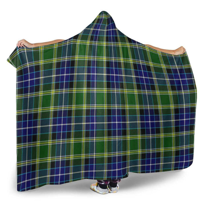 Scottish MacKellar Clan Tartan Hooded Blanket Tartan Plaid 2