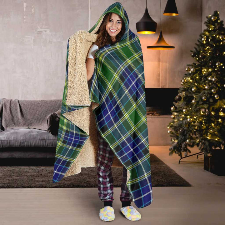 Scottish MacKellar Clan Tartan Hooded Blanket Tartan Plaid 6