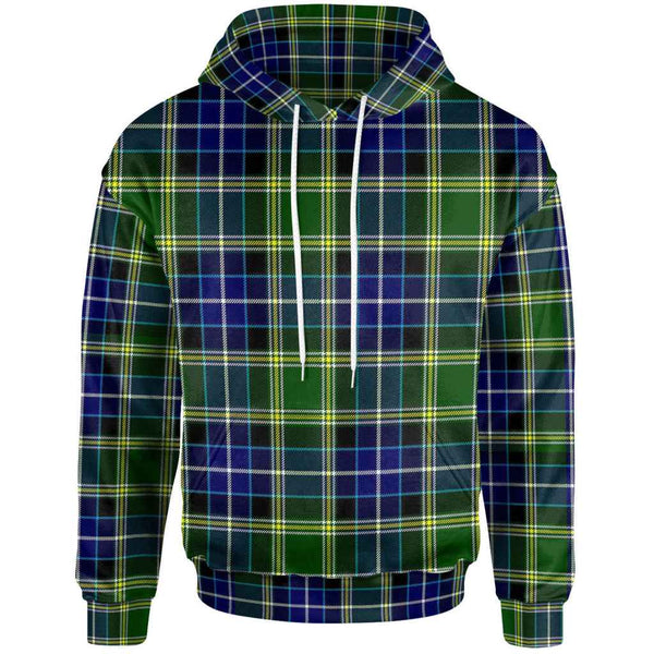 Scottish MacKellar Clan Tartan Hoodie Front Side Tartan Plaid