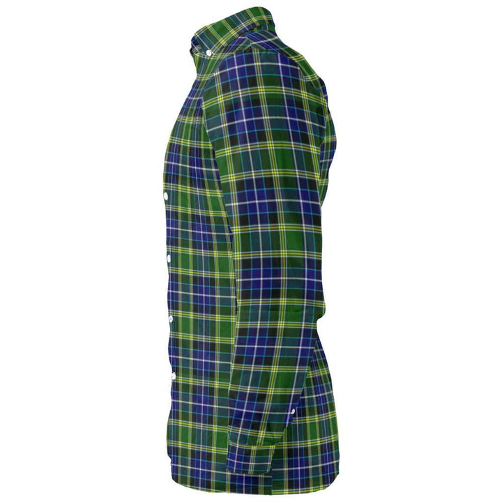 Scottish MacKellar Clan Tartan Long Sleeve Shirt Tartan Plaid