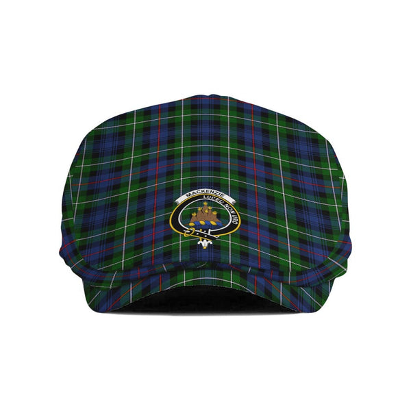 Scottish MacKenzie Clan Crest Tartan Flat Cap Tartan Plaid 1