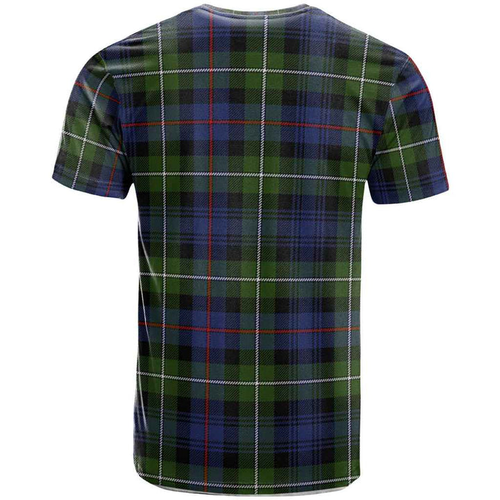 Scottish MacKenzie Clan Crest Tartan T-Shirt Back Side Tartan Plaid
