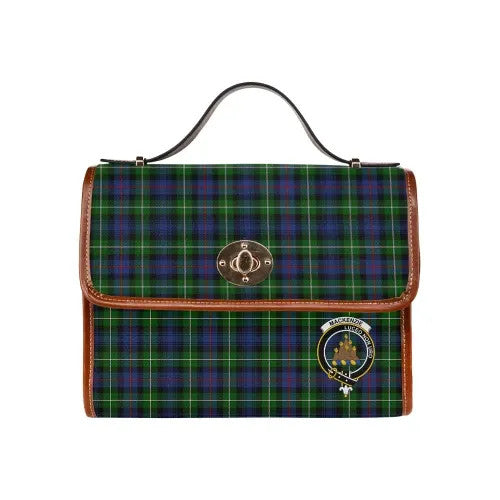 Scottish MacKenzie Clan Crest Tartan Waterproof Canvas Bag Tartan Plaid 1
