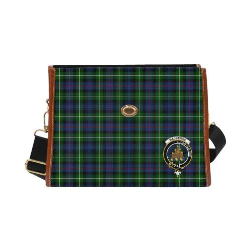 Scottish MacKenzie Clan Crest Tartan Waterproof Canvas Bag Tartan Plaid 2