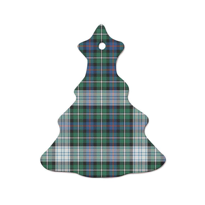 Scottish MacKenzie Dress Ancient Clan Tartan Ceramic Ornament  Tree Shape Tartan Plaid
