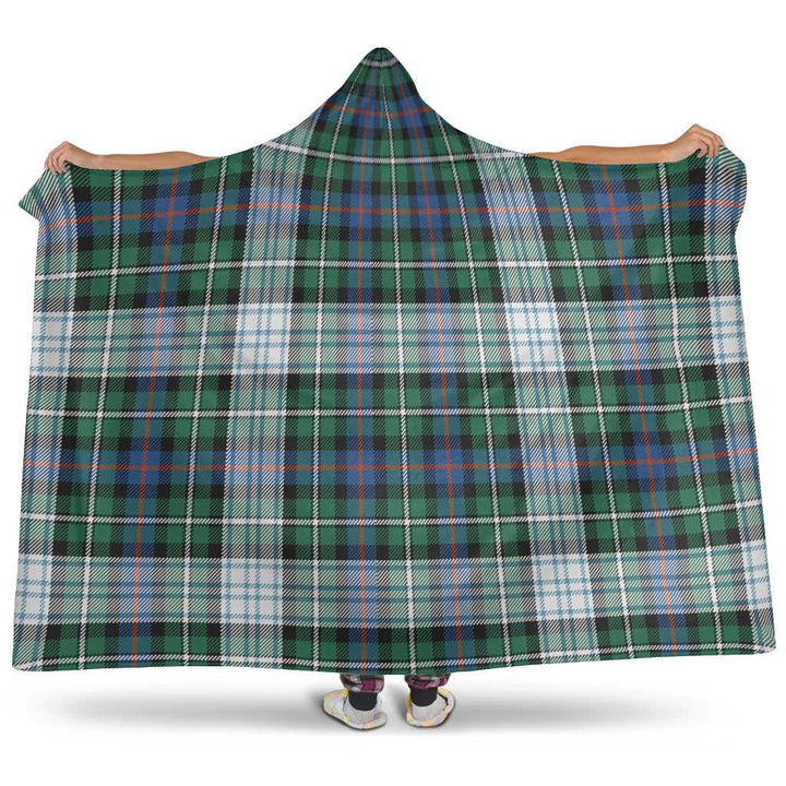 Scottish MacKenzie Dress Ancient Clan Tartan Hooded Blanket Tartan Plaid 1