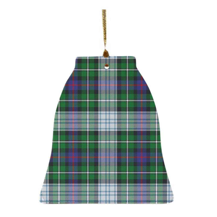 Scottish MacKenzie Dress Modern Clan Tartan Ceramic Ornament Bell Shape Tartan Plaid