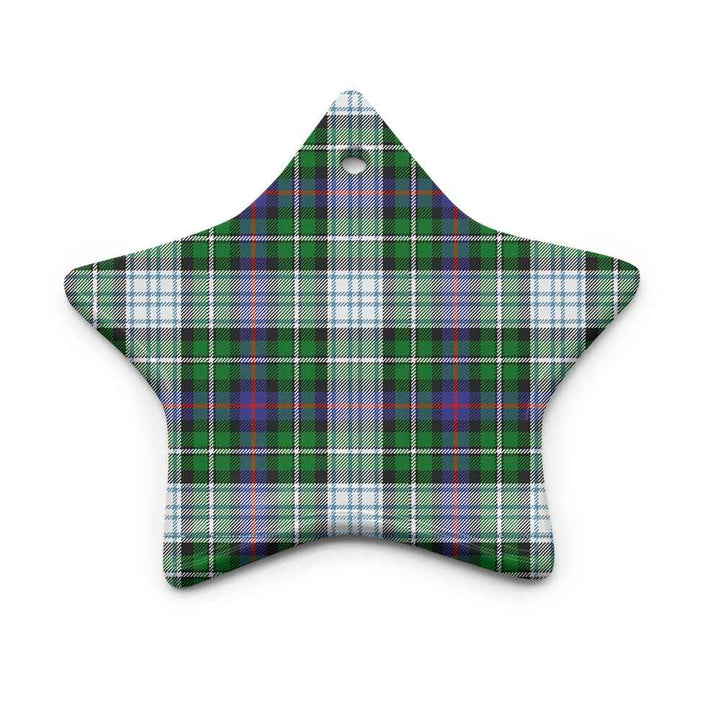 Scottish MacKenzie Dress Modern Clan Tartan Ceramic Ornament Star Shape Tartan Plaid