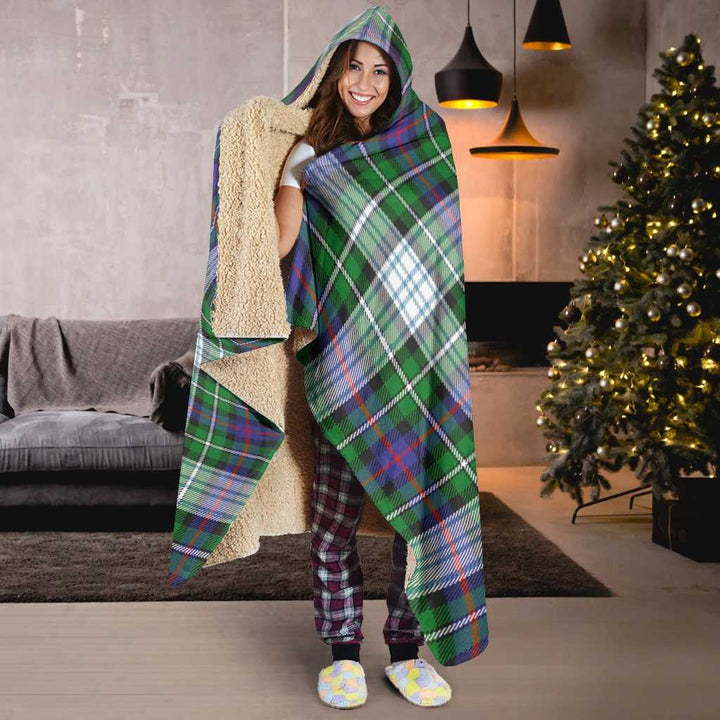 Scottish MacKenzie Dress Modern Clan Tartan Hooded Blanket Tartan Plaid 6