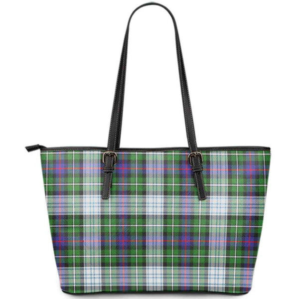 Scottish MacKenzie Dress Modern Clan Tartan Leather Tote Tartan Plaid