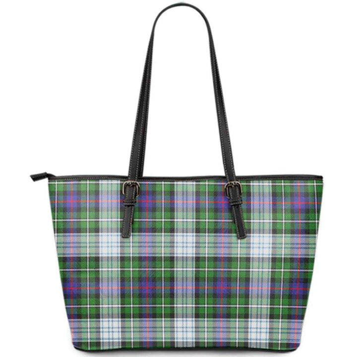 Scottish MacKenzie Dress Modern Clan Tartan Leather Tote Tartan Plaid