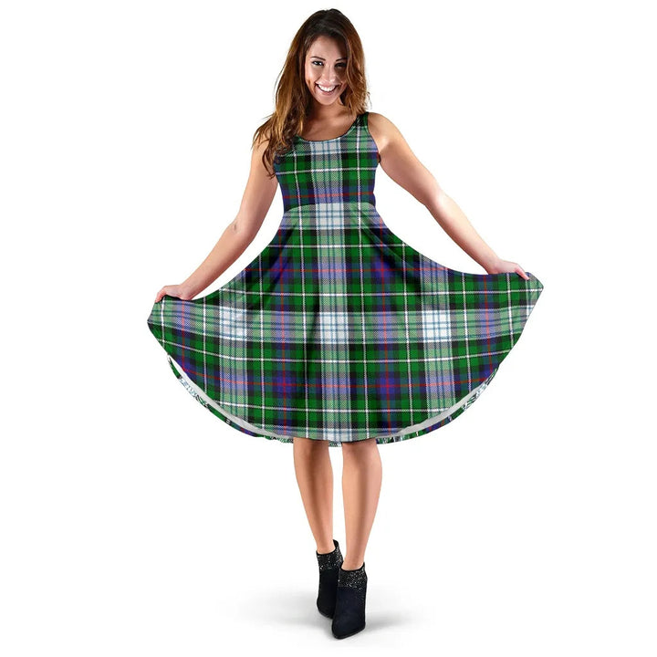 Scottish MacKenzie Dress Modern Clan Tartan Women Midi Dress