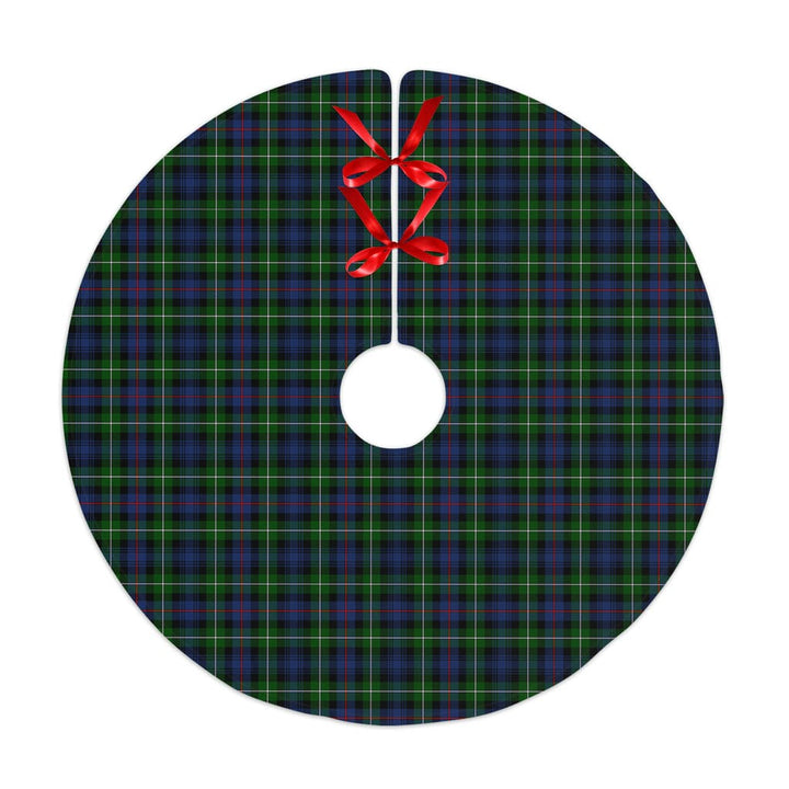 Scottish MacKenzie Modern Clan Tartan Christmas Tree Skirt No Tassels 1 Tartan Plaid