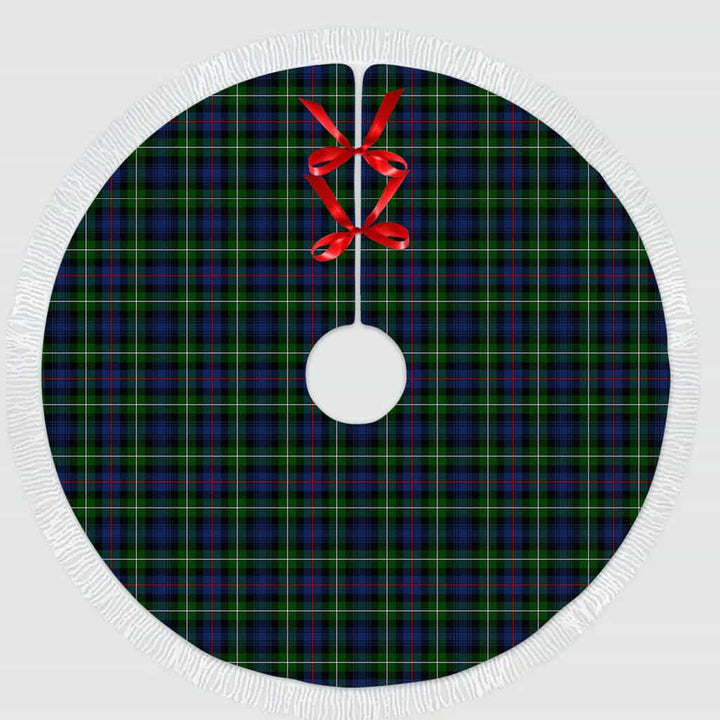Scottish MacKenzie Modern Clan Tartan Christmas Tree Skirt Tassels 1 Tartan Plaid