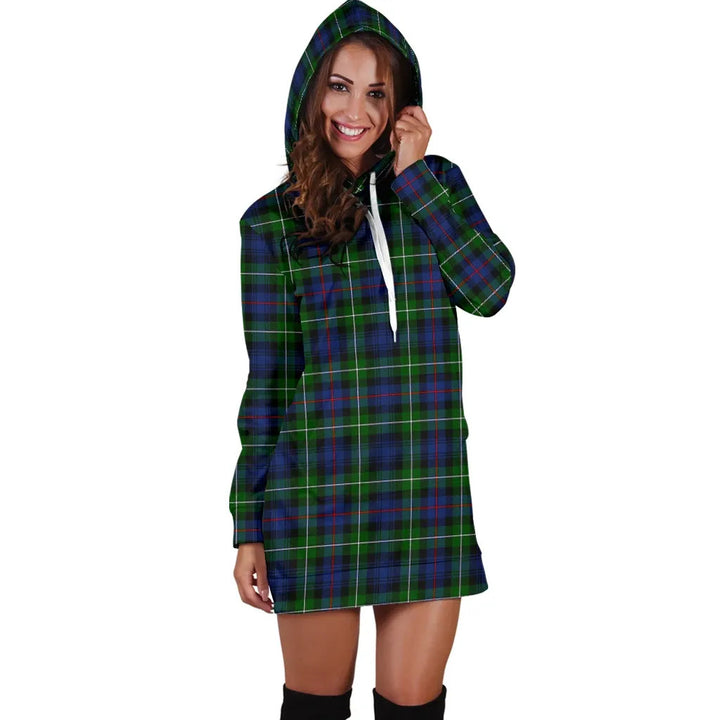 Scottish MacKenzie Modern Clan Tartan Hoodie Dress