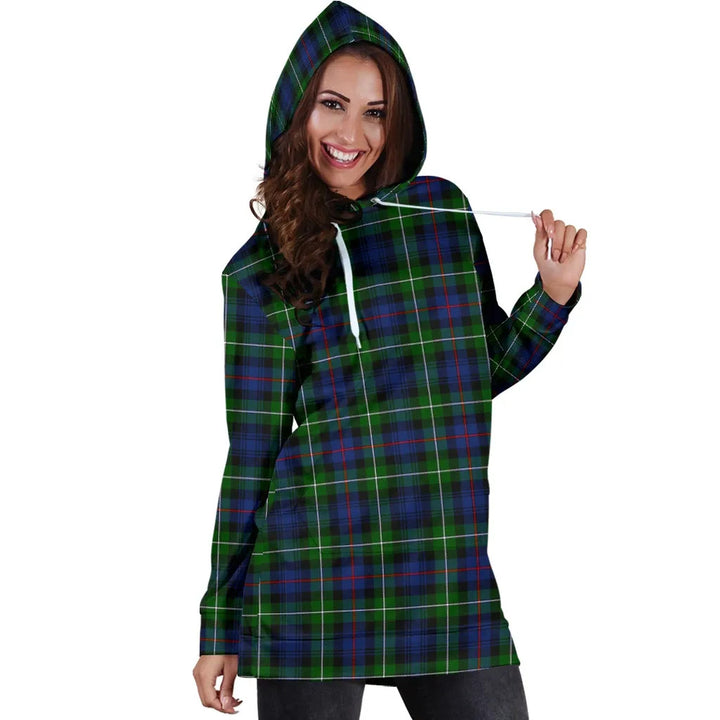 Scottish MacKenzie Modern Clan Tartan Hoodie Dress