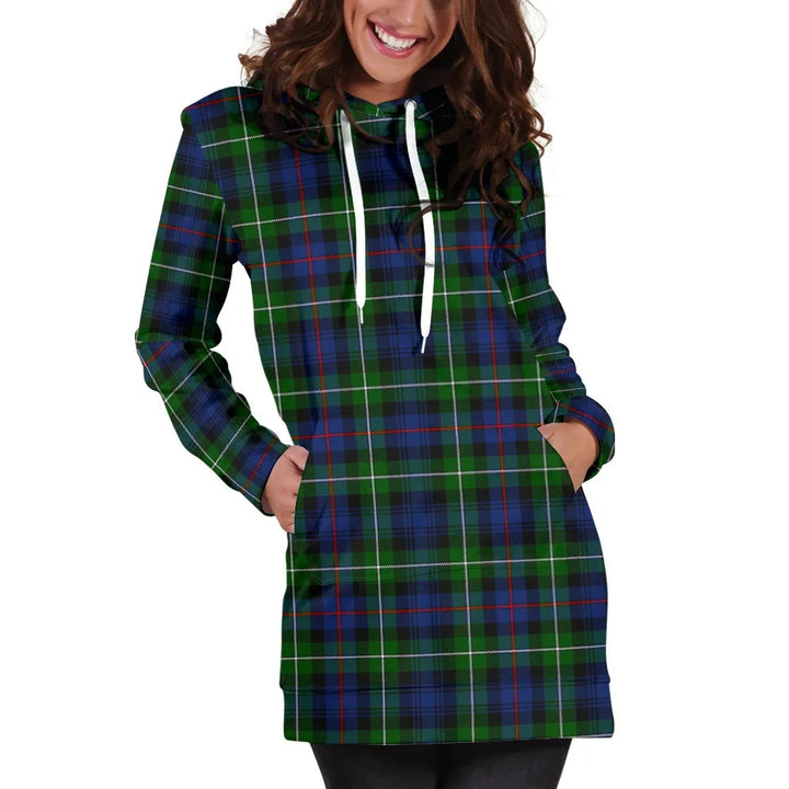 Scottish MacKenzie Modern Clan Tartan Hoodie Dress
