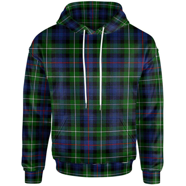 Scottish MacKenzie Modern Clan Tartan Hoodie Front Side Tartan Plaid