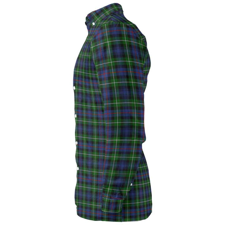 Scottish MacKenzie Modern Clan Tartan Long Sleeve Shirt Tartan Plaid