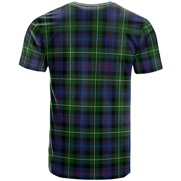 Scottish MacKenzie Modern Clan Tartan T-Shirt Back Side Tartan Plaid