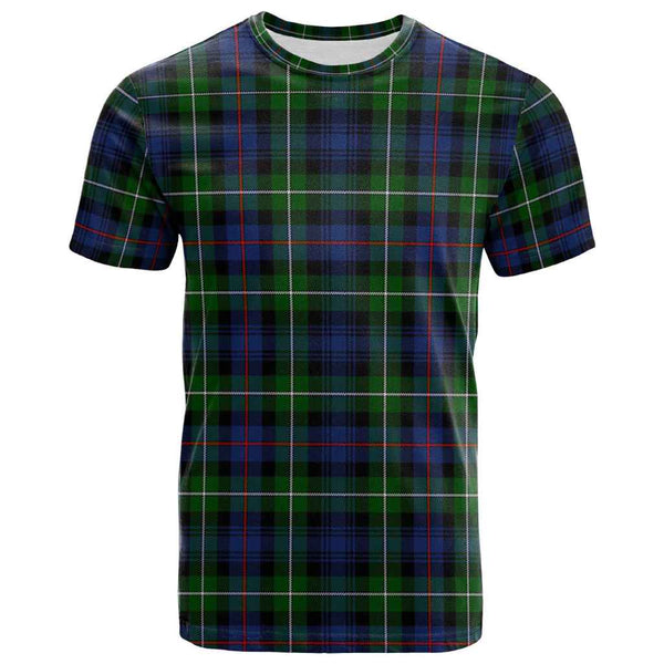 Scottish MacKenzie Modern Clan Tartan T-Shirt Front Side Tartan Plaid
