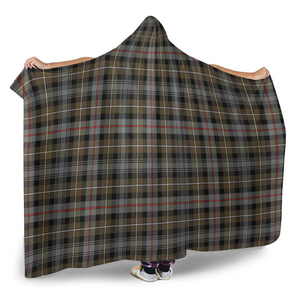 Scottish MacKenzie Weathered Clan Tartan Hooded Blanket Tartan Plaid 2