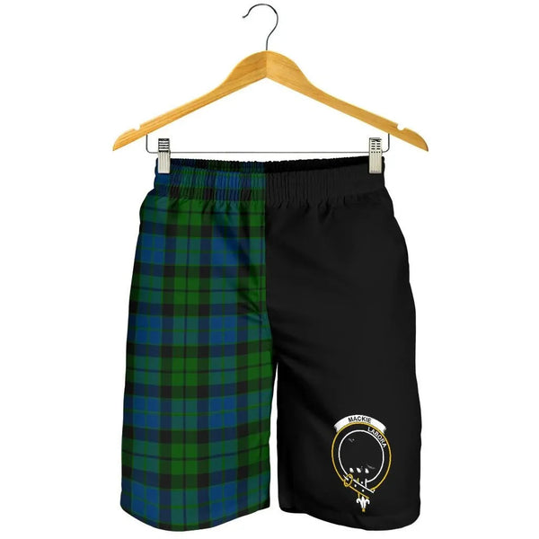 Scottish MacKie Clan Crest Tartan Half of Me Men's Shorts