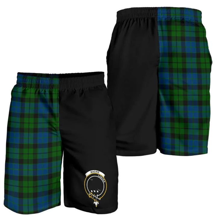 Scottish MacKie Clan Crest Tartan Half of Me Men's Shorts