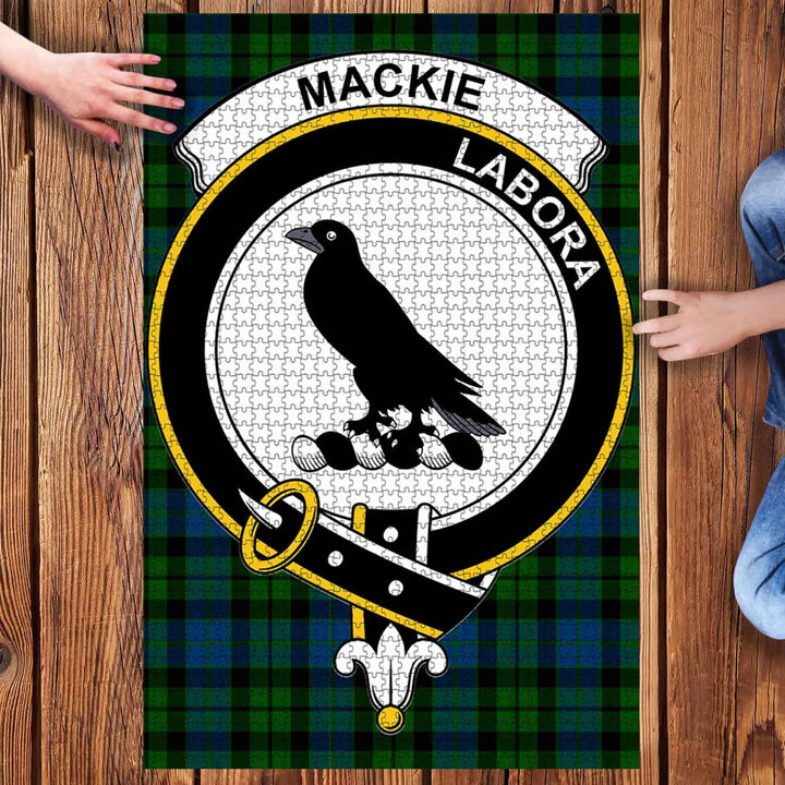 Scottish MacKie Clan Crest Tartan Jigsaw Puzzle 3