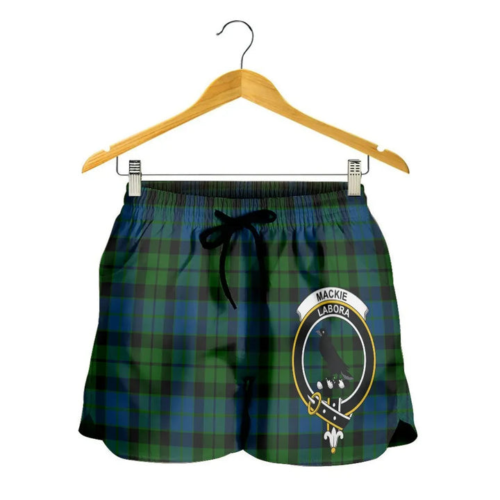 Scottish MacKie Clan Crest Tartan Women Shorts