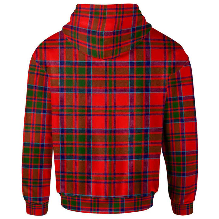 Scottish MacKillop Clan Tartan Hoodie Back Side Tartan Plaid