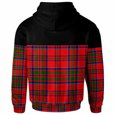 Scottish MacKillop Clan Tartan Hoodie - Horizontal Style Back Side Tartan Plaid