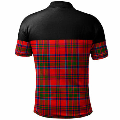 Scottish MacKillop Clan Tartan Polo Shirt - Horizontal Style Back Side Tartan Plaid