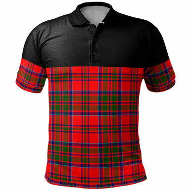 Scottish MacKillop Clan Tartan Polo Shirt - Horizontal Style Front Side Tartan Plaid