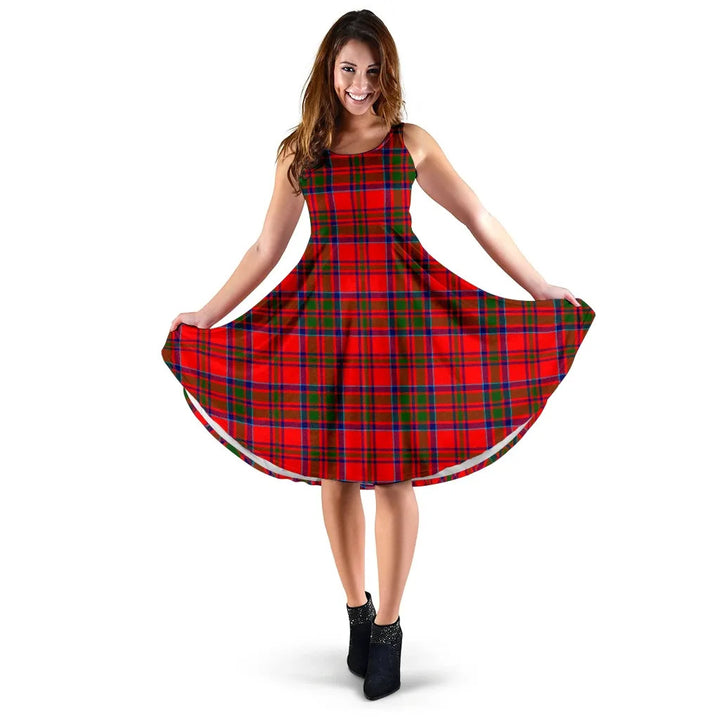 Scottish MacKillop Clan Tartan Women Midi Dress