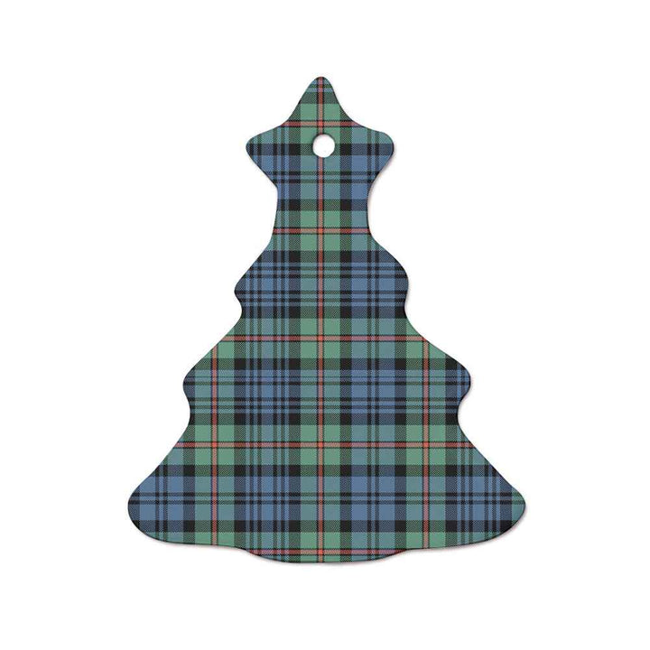 Scottish MacKinlay Ancient Clan Tartan Ceramic Ornament  Tree Shape Tartan Plaid
